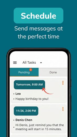 Auto Text — Schedule Messages для Android — скриншот 2