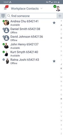 Avaya Workplace для Android — скриншот 3