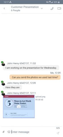 Avaya Workplace для Android — скриншот 4