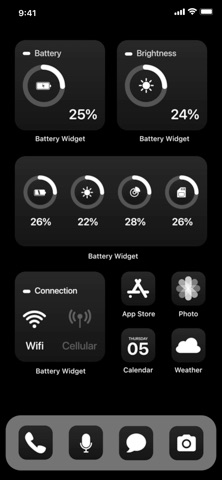 Battery Widget & Color Widgets для iOS — официальный трейлер
