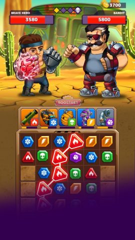 Battle Lines: Три в ряд РПГ для Android — скриншот 4