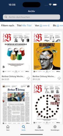 Berliner Zeitung E-Paper для iOS — скриншот 1