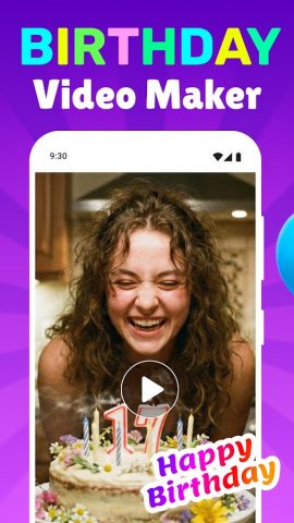 Birthday Video Maker для Android — скриншот 1