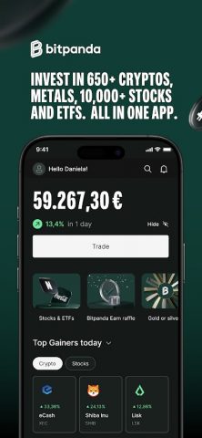 Bitpanda: Buy Crypto & Stocks для Android — скриншот 1