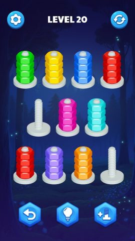 Болты и Гайки: Nut Sort Master для Android — скриншот 1