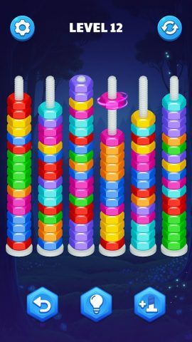 Болты и Гайки: Nut Sort Master для Android — скриншот 2