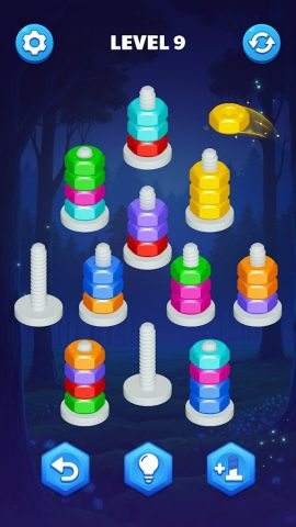 Болты и Гайки: Nut Sort Master для Android — скриншот 3