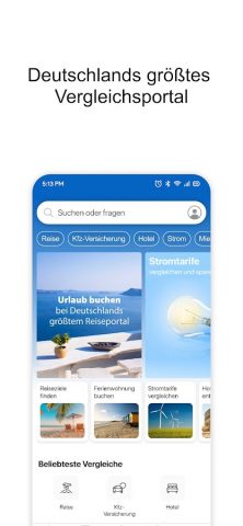 CHECK24 Vergleiche для Android — скриншот 1