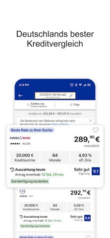 CHECK24 Vergleiche для Android — скриншот 3