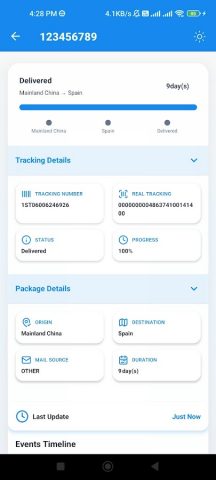Cainiao Tracking — Global для Android — скриншот 3