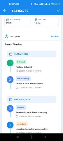 Cainiao Tracking — Global для Android — скриншот 4