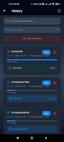 Cainiao Tracking — Global для Android — скриншот 5