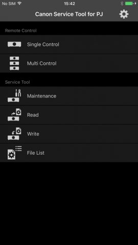 Canon Service Tool for PJ для iOS — скриншот 1