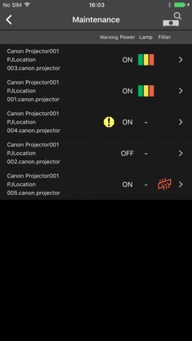 Canon Service Tool for PJ для iOS — скриншот 3