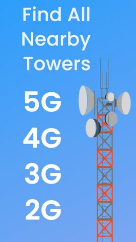Cell Tower Locator 5G, 4G, LTE для Android — скриншот 2