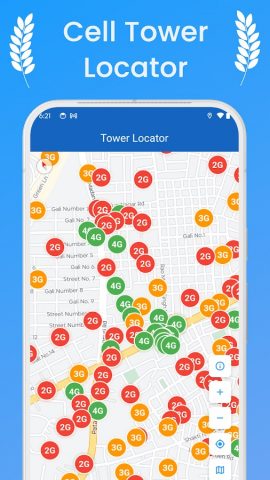 Cell Tower Locator 5G, 4G, LTE для Android — скриншот 5