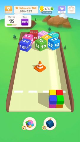 Chain Cube: 2048 3D merge game для Android — скриншот 2