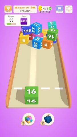 Chain Cube: 2048 3D merge game для Android — скриншот 3
