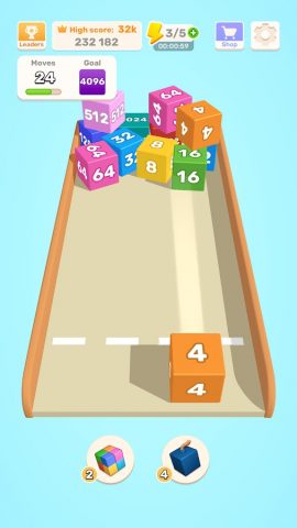 Chain Cube: 2048 3D merge game для Android — скриншот 4