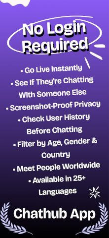 Chathub App Video Chat NoLogin для Android — скриншот 1