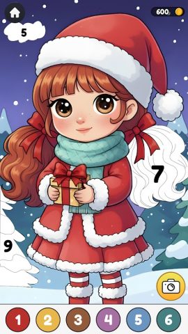 Christmas Color By Number для Android — скриншот 2