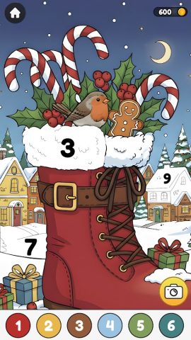 Christmas Color By Number для Android — скриншот 5