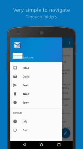 Connect for AOL Mail для Android — скриншот 1