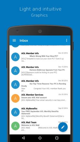 Connect for AOL Mail для Android — скриншот 2
