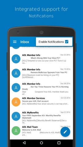 Connect for AOL Mail для Android — скриншот 3