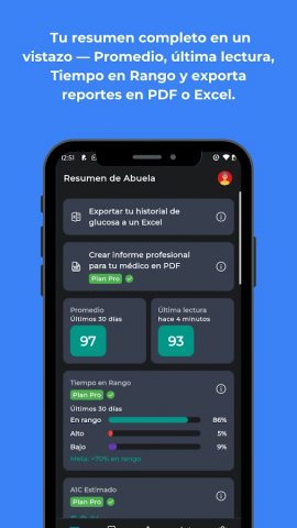 Control de la Glucosa для Android — скриншот 1