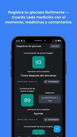 Control de la Glucosa для Android — скриншот 5