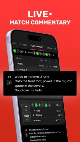 CricRocket: Live Cricket Score для Android — скриншот 4
