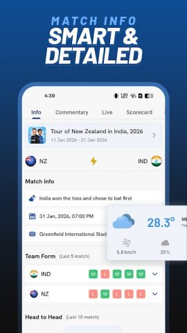 Cricket Fast Live Line — CFLL для Android — скриншот 3
