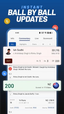 Cricket Fast Live Line — CFLL для Android — скриншот 5
