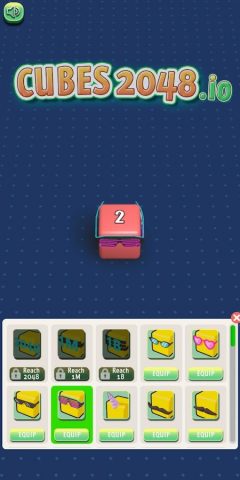 Cubes 2048.io для Android — скриншот 2