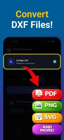 DXF File Reader Viewer PDF для iOS — скриншот 1