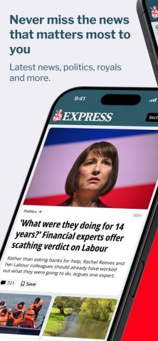 Daily Express для iOS — скриншот 1