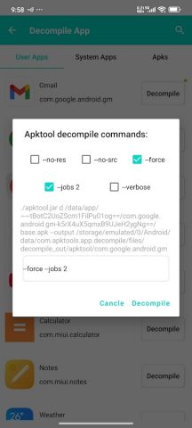 Decompile App : Apktool & Jadx для Android — скриншот 2