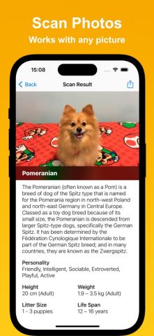 Dog Scan — Breed Identifier для iOS — скриншот 3