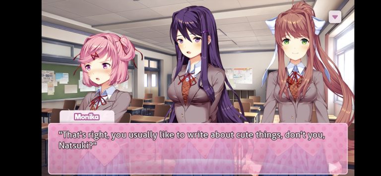 Doki Doki Literature Club! для iOS — скриншот 1