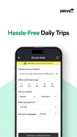 DriveU: Hire Driver for Car для Android — скриншот 4