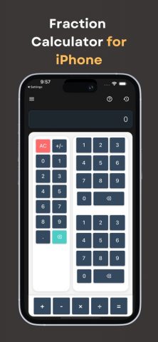 Дробь Плюс — КалькИОтв для iOS — скриншот 3