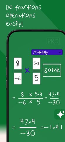 Калькулятор Дроби+ для iOS — скриншот 1
