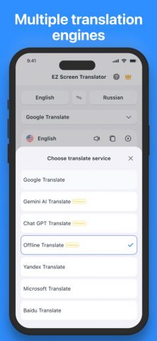 EZ Экранный переводчик для iOS — скриншот 4