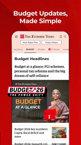 Economic Times : Business News для Android — скриншот 3