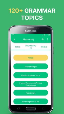 English Grammar Exercises для Android — скриншот 1
