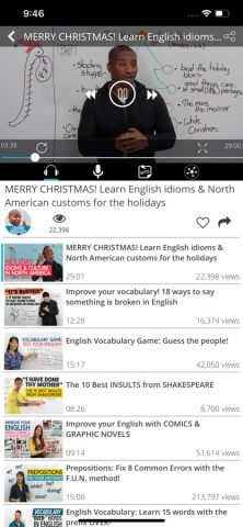 Engvid Sub — Native Speakers для iOS — скриншот 2