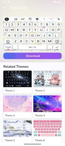 Fast Typing Keyboard для Android — скриншот 3