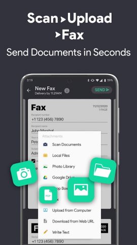 Fax App: Send Fax From Phone для Android — скриншот 2