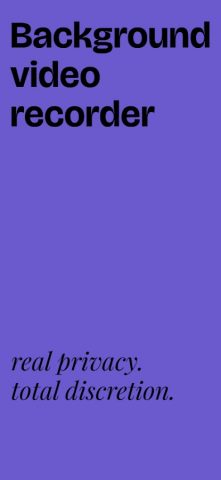 Фоновый видеорегистратор для Android — скриншот 1